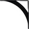 Ekena Millwork Legacy Steel Bracket, Powder Coated Black 2"W x 16"D x 16"H BKTM02X16X16LEPBL - alternate 9
